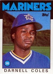 1986 Topps Baseball Cards      337     Darnell Coles